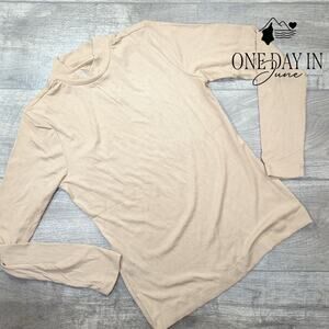 Truth Ribbed Long Sleeve Blouse Size M